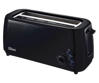Prajitor paine dublu Zilan ZLN-2713, Negru, 1400W, 5 grade rumenire si functii multiple