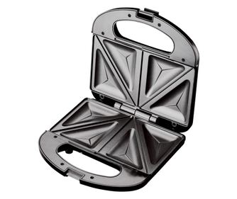 Sandwich-maker Floria ZLN-4304, Negru, 750 W, Placi antiaderente model triunghi