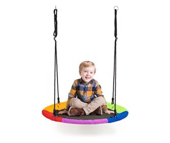 Leagăn tip cuib multicolor, 100 cm, Ecotoys