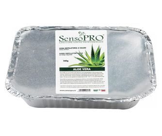 Tradicionalni vosek za depilacijo SensoPro Italy, Aloe Vera, 500 gramov