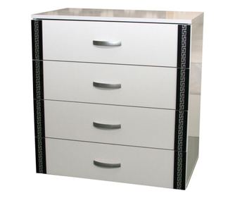 Скрин Sani Мираж 2 70х43х76 cm Бял Гланц