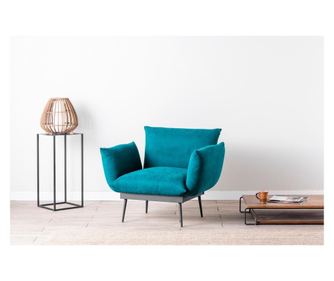 Fotoliu Futon, Petrol Green, verde petrol, 90x80x95 cm