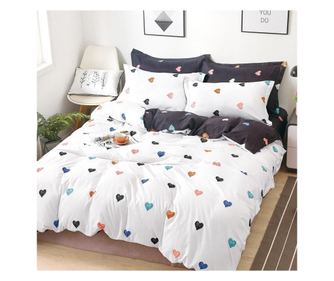 Set lenjerie pat dublu, 4 piese, Casa de vis