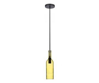 Pendul tavan model sticla vin culoare galben