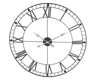 Ceas de perete, metalic, 88 cm