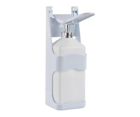 Dispenser pentru gel dezinfectant si sapun lichid cu recipient 1L, Silver