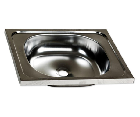 Chiuveta 0148 pentru masca, cu o cuva + racord flexibil scurgere, 40x50 cm. Z-Inox, ZLN-(0148 -2968)