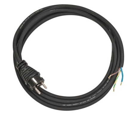 Cablu electric 3m H05RR-F 3G1,5 negru cu stecher turnată DE/BE B1160330 Brennenstuhl