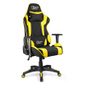 Scaun Gaming Profesional Dr.Shield Air Force, King Size, Cadru Otel, Material Textil - Negru/ Galben