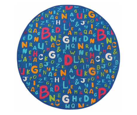 Covor copii printat alfabet 110 cm