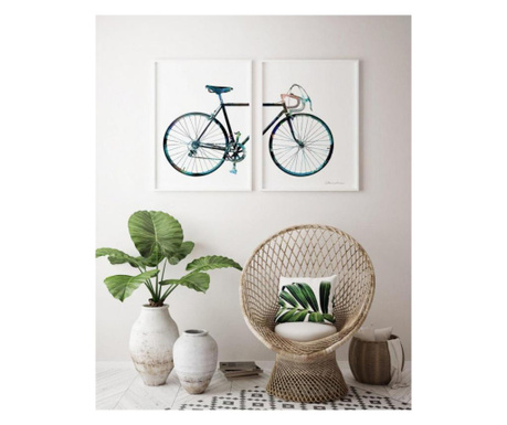 Set 2 tablouri decorative Bicicleta
