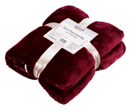 Patura fleece dark red 127x150 cm