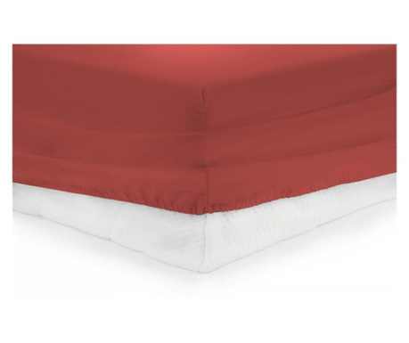 Cearceaf pat cu elastic 160x200 cm - red
