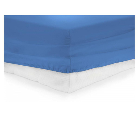 Cearceaf pat cu elastic 140x200 cm -blue