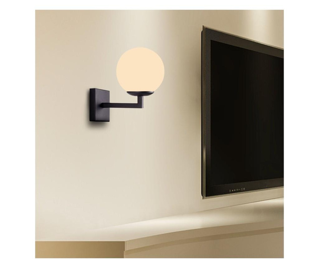 Aplica de perete Squid Lighting, Profil, aluminiu, Incandescent- LED, max. 100 W, negru, 15x15x20 cm