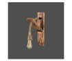 Aplica de perete Squid Lighting, Woody, lemn, Incandescent- LED, max. 100 W, natural, 21x11x40 cm
