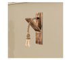 Aplica de perete Squid Lighting, Woody, lemn, Incandescent- LED, max. 100 W, natural, 21x11x40 cm