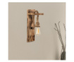 Aplica de perete Squid Lighting, Woody, lemn, Incandescent- LED, max. 100 W, natural, 18x11x40 cm