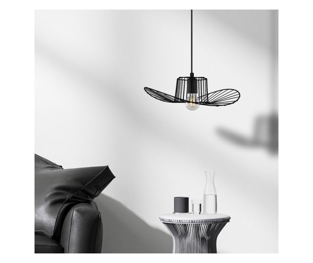 Lustra Squid Lighting, Fotr, aluminiu, Incandescent- LED, max. 100 W, negru, 38x38x110 cm