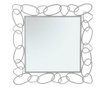 Oglinda de perete Mauro Ferretti, Glam, fier, 84x2x84 cm, argintiu