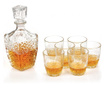 Set whisky 7 pcs bormioli dedalo (decantor 790 ml + 6 pahare whisky 260 ml)