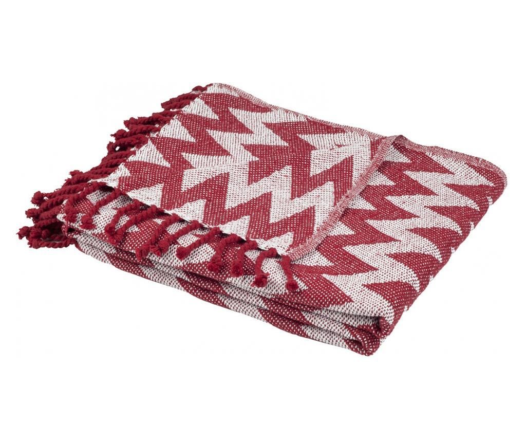 Cuvertura pled 127x152 cm-rosu