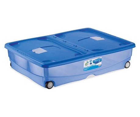 Cutie pentru depozitarea alimentelor Stefanplast, Stefanbox, plastic, albastru, 60x18x80 cm