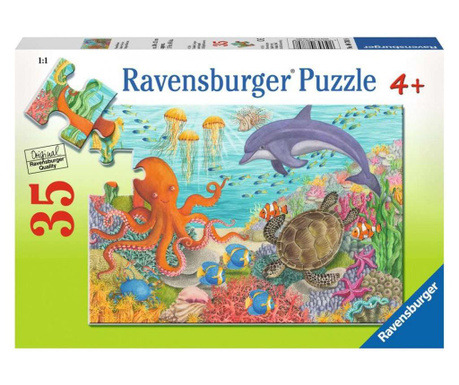 Puzzle Animale Din Ocean, 35 Piese