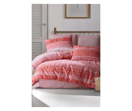 Lenjerie de pat pentru 2 persoane Loft Pink, bumbac, roz