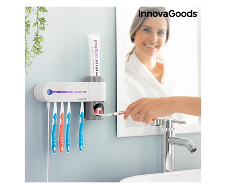 UV sterilizator zobnih ščetk z držalom in razpršilnikom zobne paste Houseware