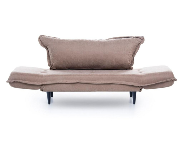 Canapea extensibila cu 3 locuri Futon, maro, 200x85x85 cm