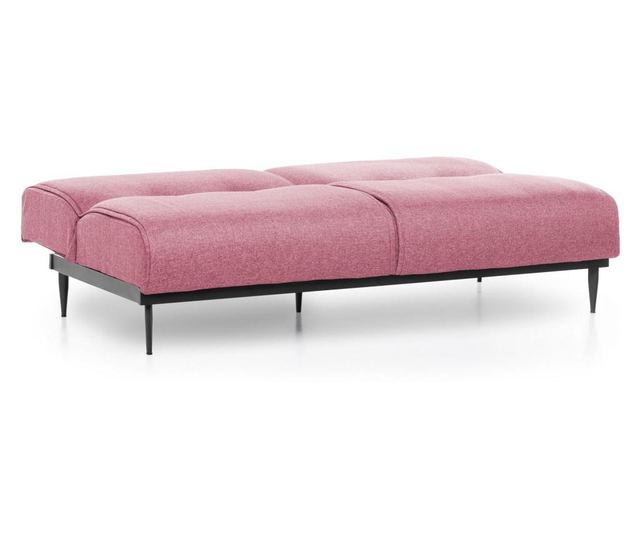 Canapea extensibila cu 3 locuri Futon, rosu, 190x95x90 cm