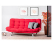 Canapea extensibila cu 3 locuri Futon, Marmaris Red, rosu, 104x198x100 cm