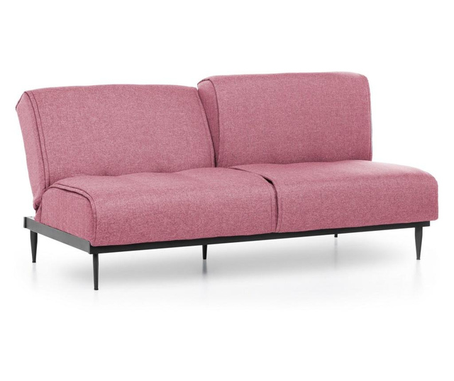 Canapea extensibila cu 3 locuri Futon, rosu, 190x95x90 cm