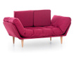 Canapea extensibila cu 3 locuri Futon, rosu inchis, 200x85x80 cm