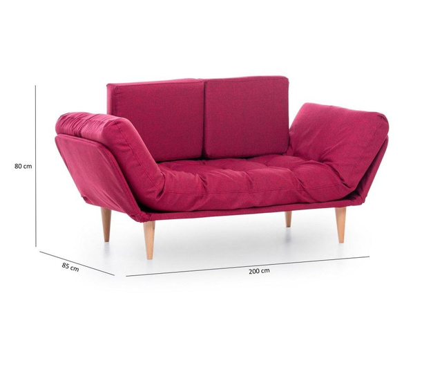 Kihúzható háromszemélyes kanapé