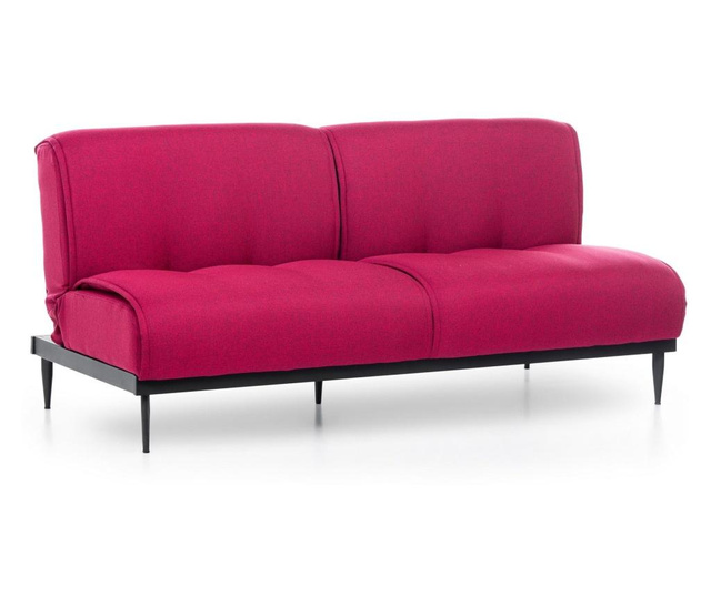 Canapea extensibila cu 3 locuri Futon, rosu inchis, 190x95x90 cm