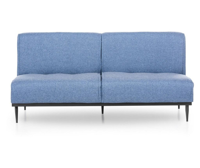 Canapea extensibila cu 3 locuri Futon, albastru, 190x95x90 cm