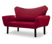Canapea extensibila cu 2 locuri Futon, Carla Dark Red, rosu inchis, 70x140x65 cm