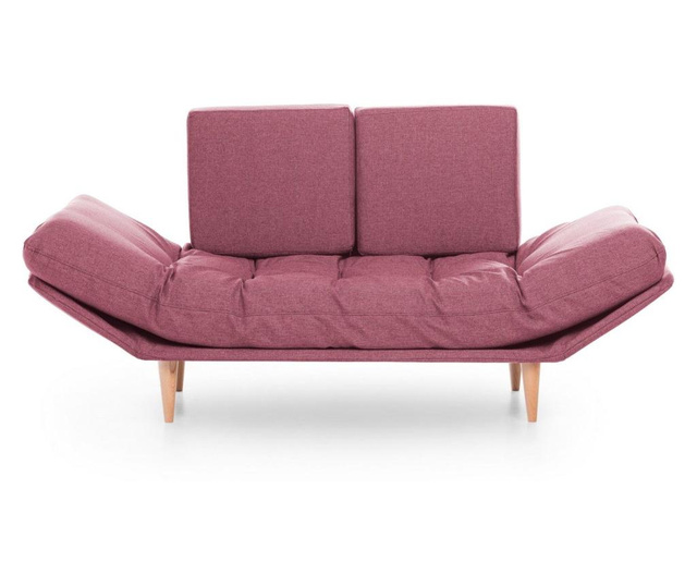Canapea extensibila cu 3 locuri Futon, rosu, 200x85x80 cm