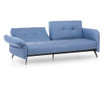 Canapea extensibila cu 3 locuri Futon, albastru, 90x225x100 cm