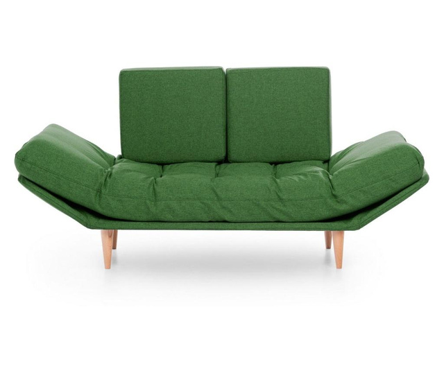 Canapea extensibila cu 3 locuri Futon, verde, 200x85x80 cm