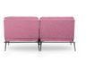 Canapea extensibila cu 3 locuri Futon, rosu, 180x95x95 cm