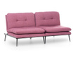 Canapea extensibila cu 3 locuri Futon, rosu, 180x95x95 cm