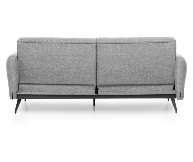 Canapea extensibila cu 3 locuri Futon, gri, 225x100x90 cm