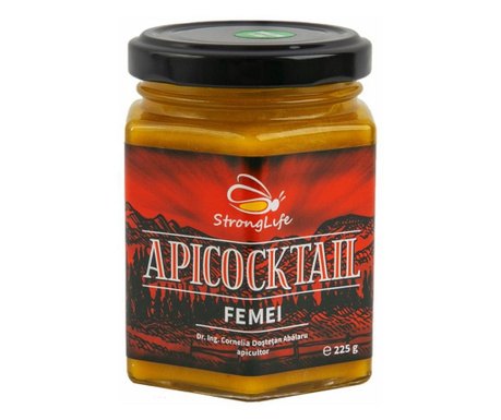ApiCocktail Femei - mix apicol pentru imunitate cu miere, polen, propolis, laptisor de matca by Dr. Ing. Cornelia Dostetan Abal