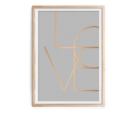 Πίνακας Gray Love 40x60 cm