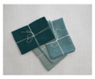 Set 4 prtičkov Turquoise 43x43 cm