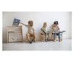 3-v-1 Multifunkčná stolička Montessori Natural