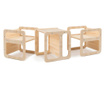 3-in-1 Wielofunkcyjne krzesło Montessori Natural